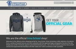 screenshot of school gear website page